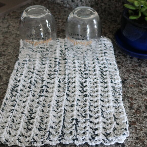 Multicolored Crochet Dish Drying Mats 100% Cotton Kitchen - Picture 3 of 13